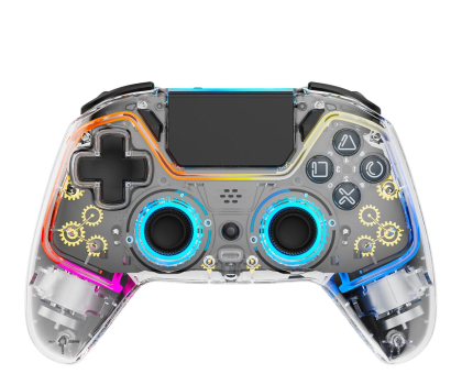 Akcesoria do konsol DELTACO Pad bezprzewodowy PS4 GAM-169-T Transparentny RGB